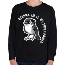 PRINTFASHION Szarkasztikus Szarka - Gyerek pulóver - Fekete gyerek pulóver, kardigán