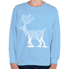 PRINTFASHION Szarvas fa - Gyerek pulóver - Világoskék gyerek pulóver, kardigán