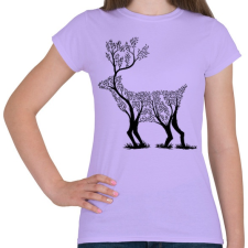 PRINTFASHION Szarvas fa - Női póló - Viola női póló