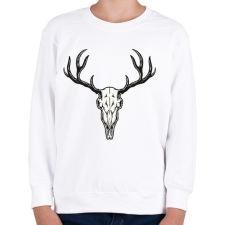 PRINTFASHION Szarvas fej - Gyerek pulóver - Fehér gyerek pulóver, kardigán