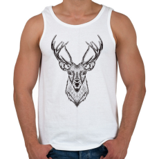 PRINTFASHION szarvas - Férfi atléta - Fehér