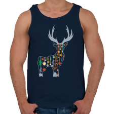 PRINTFASHION szarvas - Férfi atléta - Sötétkék atléta, trikó