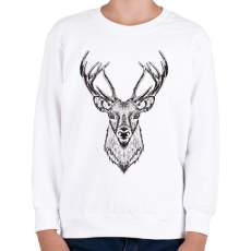 PRINTFASHION szarvas - Gyerek pulóver - Fehér