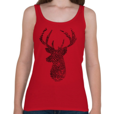 PRINTFASHION Szarvas  - Női atléta - Cseresznyepiros női trikó