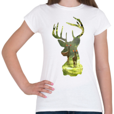 PRINTFASHION Szarvas - Női póló - Fehér női póló