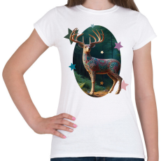 PRINTFASHION Szarvas - Női póló - Fehér