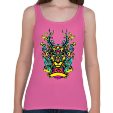PRINTFASHION Szarvas ornamentikából - Női atléta - Rózsaszín női trikó