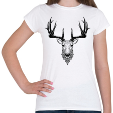 PRINTFASHION Szarvasbika - Női póló - Fehér női póló