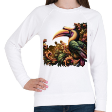 PRINTFASHION Szarvascsőrű madár - Női pulóver - Fehér
