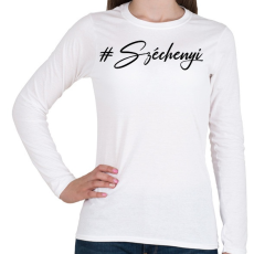 PRINTFASHION széchenyi - Női hosszú ujjú póló - Fehér