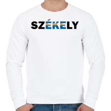 PRINTFASHION Székely - Férfi pulóver - Fehér férfi pulóver, kardigán