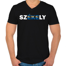 PRINTFASHION Székely - Férfi V-nyakú póló - Fekete férfi póló