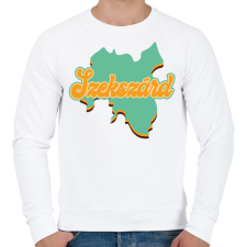 PRINTFASHION Szekszárd - Férfi pulóver - Fehér férfi pulóver, kardigán