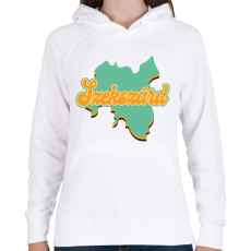 PRINTFASHION Szekszárd - Női kapucnis pulóver - Fehér