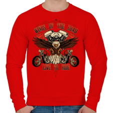 PRINTFASHION Szelek útján - Férfi pulóver - Piros férfi pulóver, kardigán