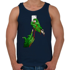 PRINTFASHION Szelfi - Férfi atléta - Sötétkék