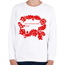 PRINTFASHION Szelíd szitkok - a teremburáját - Gyerek pulóver - Fehér gyerek pulóver, kardigán