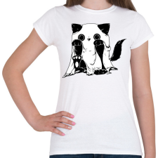 PRINTFASHION Szellem cica - Női póló - Fehér női póló