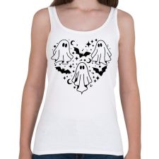 PRINTFASHION Szellem szív - Női atléta - Fehér női trikó