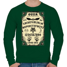 PRINTFASHION Szellemidézés - Oujia tábla - Férfi pulóver - Sötétzöld férfi pulóver, kardigán