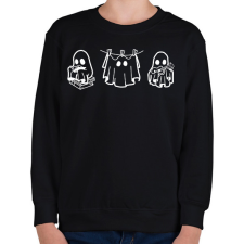 PRINTFASHION Szellemkék - Gyerek pulóver - Fekete gyerek pulóver, kardigán
