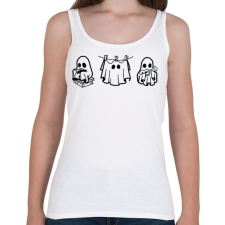 PRINTFASHION Szellemkék - Női atléta - Fehér női trikó