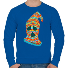 PRINTFASHION Szellemtolvaj - Férfi pulóver - Királykék