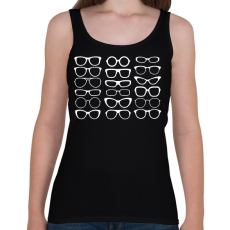 PRINTFASHION Szemész szemüveg - Női atléta - Fekete