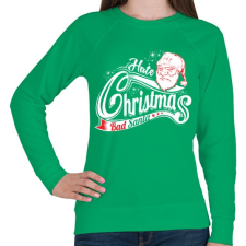 PRINTFASHION Szemét Mikulás - Női pulóver - Zöld női pulóver, kardigán