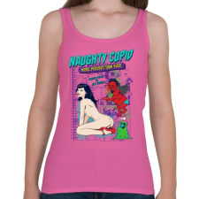 PRINTFASHION Szemtelen Ámor - Női atléta - Rózsaszín női trikó