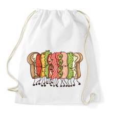 PRINTFASHION Szendvics ölelés - Sportzsák, Tornazsák - Fehér tornazsák