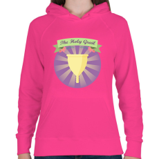 PRINTFASHION Szent Grál - Női kapucnis pulóver - Fukszia