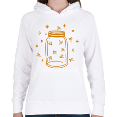 PRINTFASHION Szentjánosbogarak - Női kapucnis pulóver - Fehér