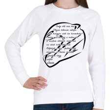 PRINTFASHION Szép idő van - Női pulóver - Fehér női pulóver, kardigán