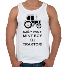 PRINTFASHION szep mint egy uj traktor - Férfi atléta - Fehér atléta, trikó