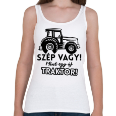 PRINTFASHION Szép vagy mint egy új traktor - Női atléta - Fehér