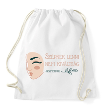 PRINTFASHION Szépnek lenni nem kiváltság - Sportzsák, Tornazsák - Fehér tornazsák