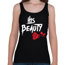 PRINTFASHION Szépség és a szörnyeteg - páros női - Női atléta - Fekete női trikó