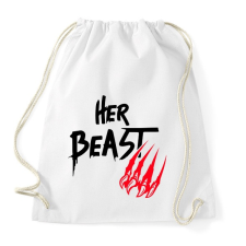 PRINTFASHION Szépség és szörnyeteg - páros férfi - Sportzsák, Tornazsák - Fehér tornazsák