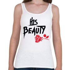 PRINTFASHION Szépseg és szörnyeteg - páros női - Női atléta - Fehér női trikó