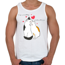 PRINTFASHION Szépseges valentinom - Férfi atléta - Fehér atléta, trikó