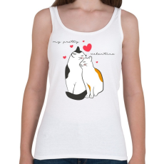 PRINTFASHION Szépseges valentinom - Női atléta - Fehér