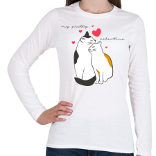 PRINTFASHION Szépseges valentinom - Női hosszú ujjú póló - Fehér női póló