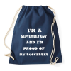 PRINTFASHION Szeptemberi vagyok és büszke vagyok a sikereimre - Sportzsák, Tornazsák - Sötétkék