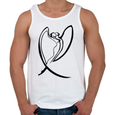 PRINTFASHION Szerelem1 - Férfi atléta - Fehér atléta, trikó