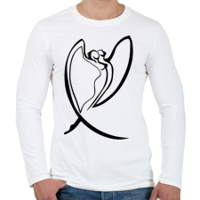 PRINTFASHION Szerelem1 - Férfi hosszú ujjú póló - Fehér férfi póló