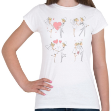 PRINTFASHION szerelem2 - Női póló - Fehér női póló