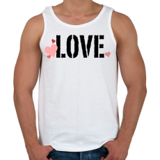 PRINTFASHION Szerelem  - Férfi atléta - Fehér