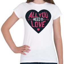 PRINTFASHION Szerelem - Női póló - Fehér női póló