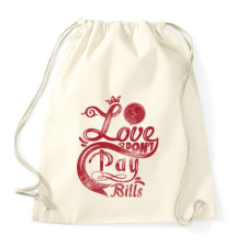 PRINTFASHION Szerelem számlára - Sportzsák, Tornazsák - Natúr tornazsák